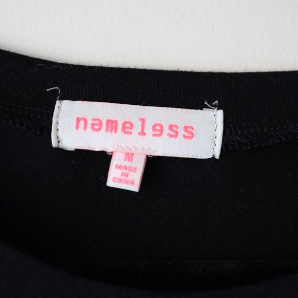 Nameless Black Mini Dress with Sweetheart Iridescent Panel - Picture 8 of 10